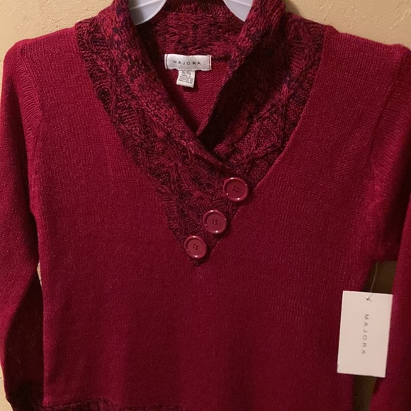 NWT Burgundy Sweater - Picture 2 of 5